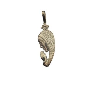 Elegant Silver Religious Pendant